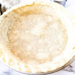 Pie crust on marble top.